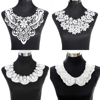

Embroidered Venise Lace Neckline Collar Embellishment Sewing Applique Trims Sewing Supplies Scrapbooking