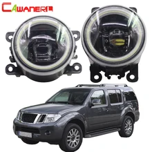 Cawanerl для 2005-2012 Nissan Pathfinder Закрытое вездеход R51 автомобиля светодио дный туман светлый Ангел глаз DRL дневные ходовые огни 12 В