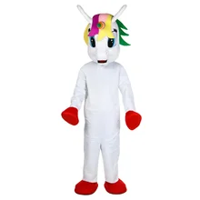 Костюм талисмана единорога летающий костюм коня маскота