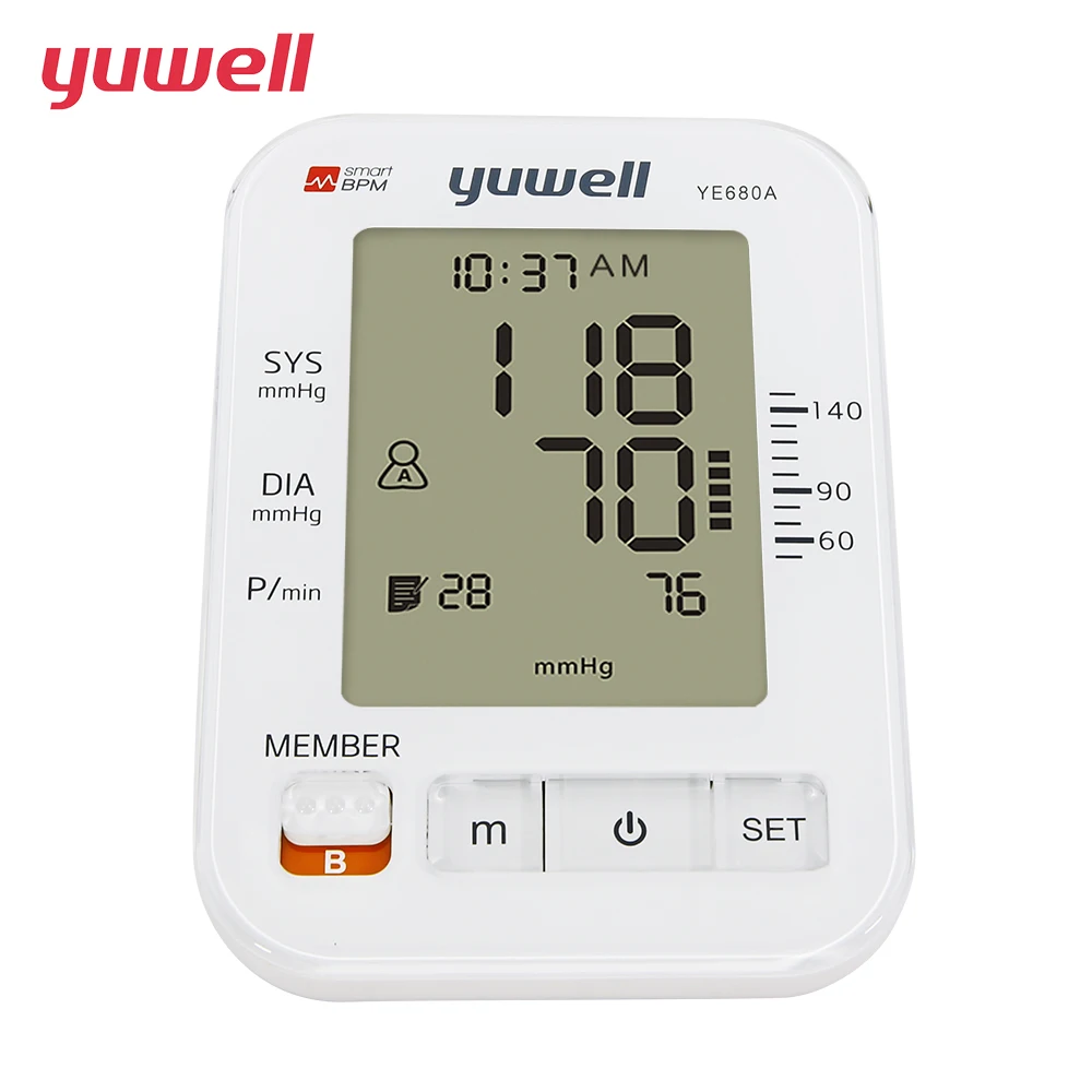 Preise Yuwell Blutdruck Monitor Intelligente Druck Blutdruckmessgerät Heartbeats Medizinische Ausrüstung CE