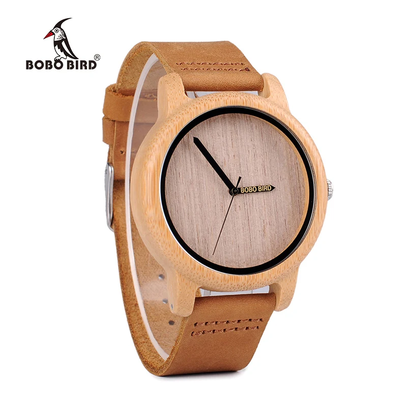 BOBO BIRD L-A22 BOBO BIRD Wooden Watch Engrave logo on Needle Wood Casual Fashion Women Men Watches Ship from Russia to Russia