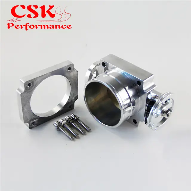70MM Universal Aluminum Billet CNC Throttle Body For 2.75/" Inch Intake Manifold