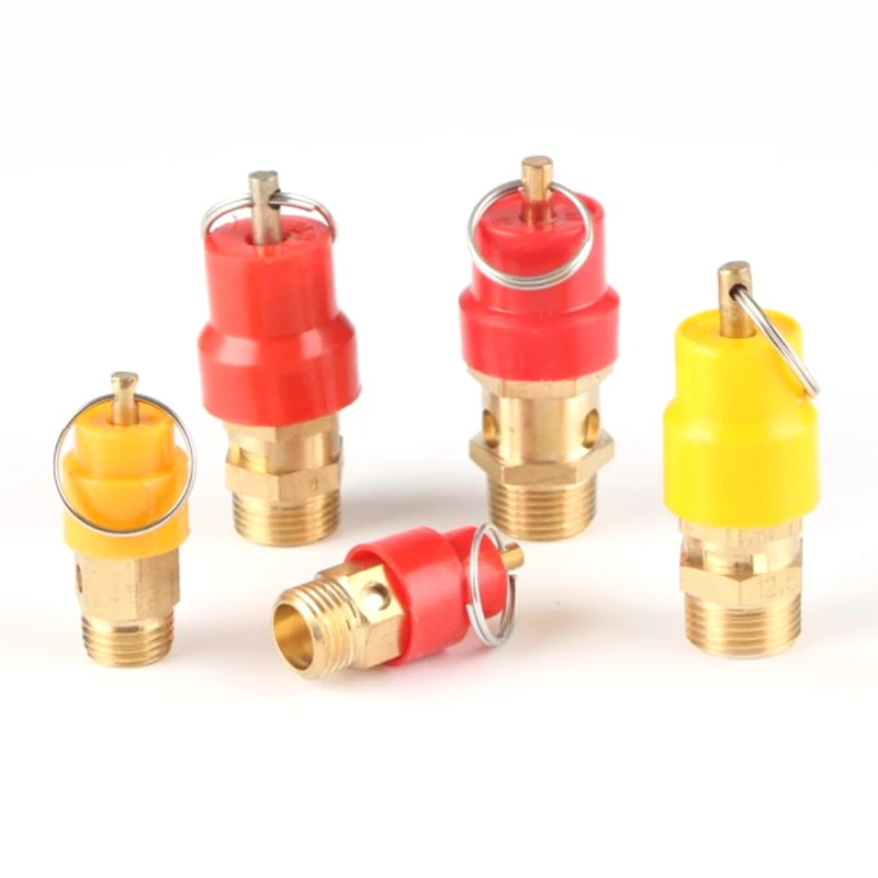

2Pcs Air Compressor Spring type Vent valve Gas Tank Small Pump Safety valve Air Compressor Vent screw Pneumatic Bonnet