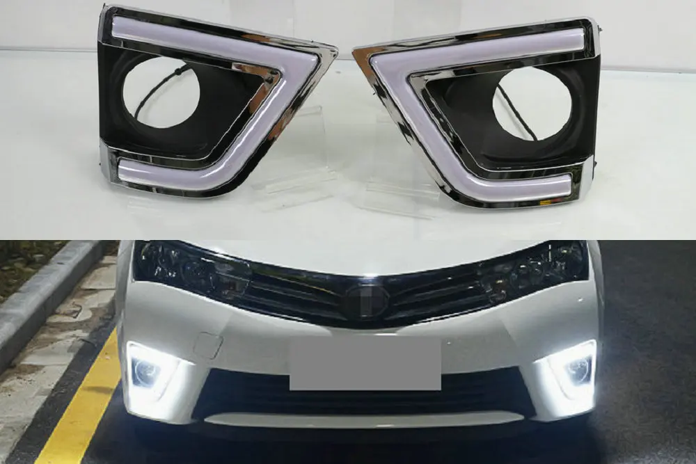 LED Auto DRL Daylight Car Daytime Running Lights White Fog Head Lamp