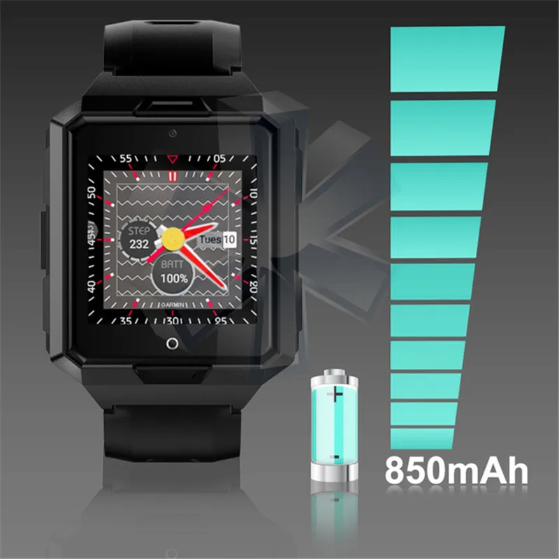 

2018 4G Smart Watch WiFi Internet Call Function Waterproof 850mAh Battery 1G+8G Support Heart Rate Blood pressure Sports Watch