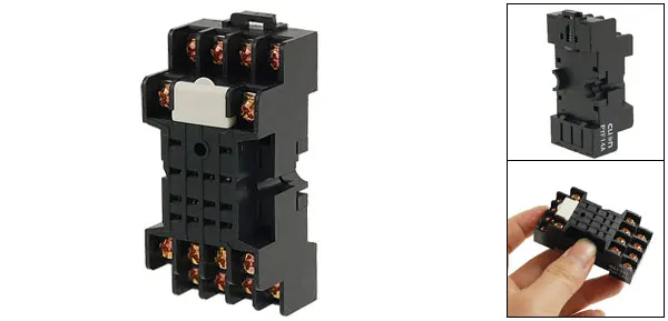 14 Pin Relay Socket DIN Rail Mount PYF14A for MY4NJ MY2 MY4 H3Y-4 Relay