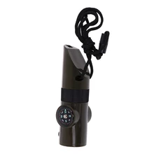 Многофункциональный 7 в 1 военный набор для выживания свисток с компасом и термометром светодиодный фонарик огненная Лупа кемпинг