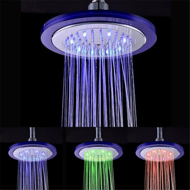 

Temperature Controlled Led Shower Head Color Changes Shower Faucet Single Holder Dual Control Design for Sale