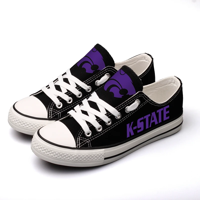 T Shipping Kansas Drop 0000 Hommes Amérique Étudiants dv79 t Garçon Chaussures Noir Pour Conception Occasionnels Blanc Cadeaux State Marche dv79h Toile Fans TdxrYd1