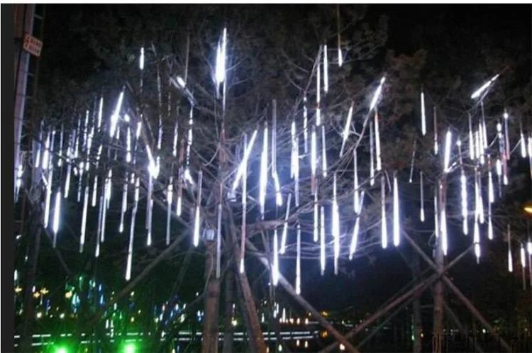 50 см 30 см водонепроницаемый метеоритный дождь трубы светодиодный светильник лампа США/ЕС штекер Рождественский светильник Свадебные украшения сада Рождество