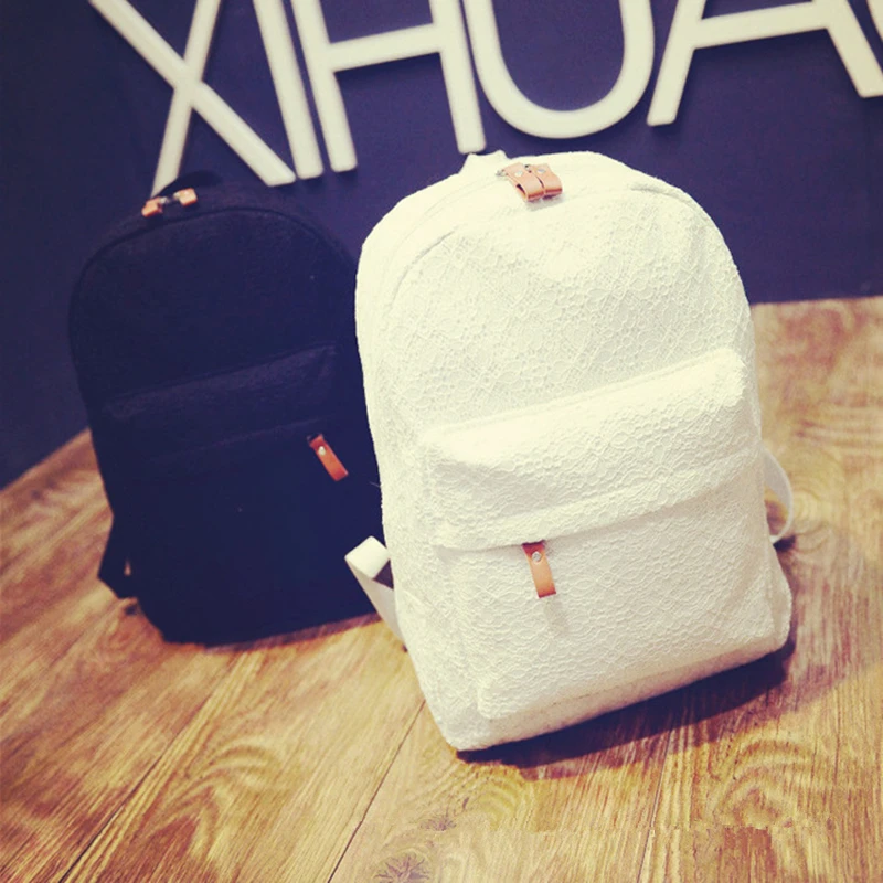 

Fashion Lace Backpacks Women bagpack School Bags for Teenage Girls Designer Canvas Student Laptop Book Bag Rucksack shoulder bag