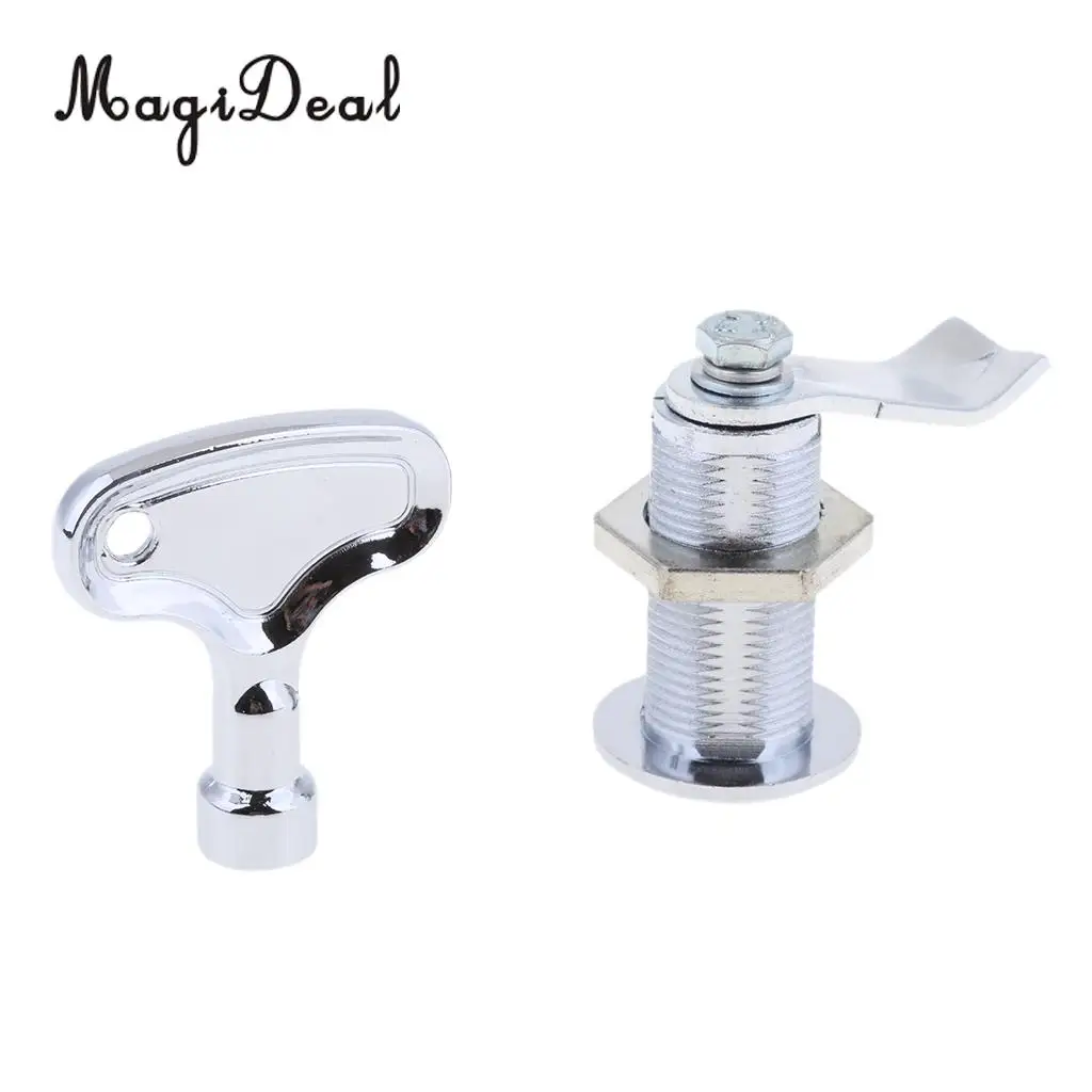MagiDeal Boat Marine Stainless Steel Triangulation Lock Pull Ring Door Lock Latch for Kayak Canoe Boating Dinghy Yacht Accessory