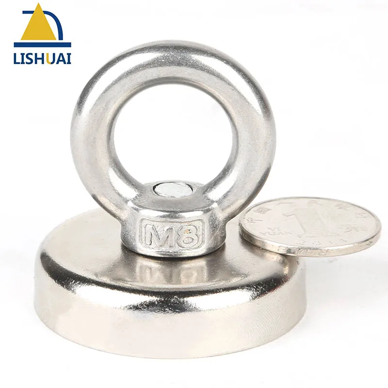 1 шт. супермощный неодимовый магнит с окуляром M8 диаметр 48 мм|pot magnet|neodymium magnet super