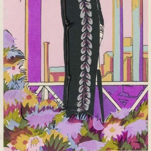 Elegant Lady In An Outfit By Martial Et Armand Poster Print By Mary Evans Picture Library (24 X 36)