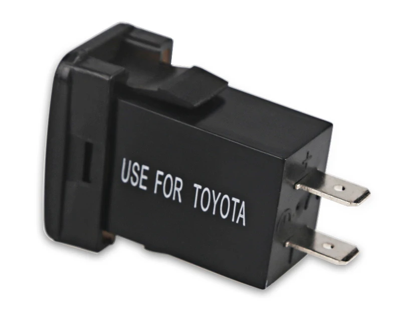 4.2A автомобильный сдвоенный вход USB зарядное устройство 12 в 24 В светодиодный дисплей Вольтметр 5 в 2.1A USB зарядное устройство Зарядка для смартфона gps для Toyota