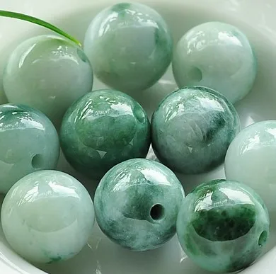 

50 piece Burma natural emeralds ice flowers floating beads DIY semi floating flower jade beads bracelet necklace jewelry