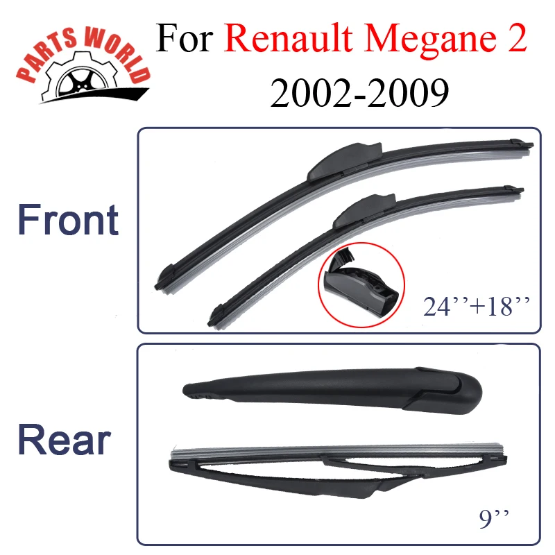 Partsworld limpiaparabrisas Renault Megane 2 24 "18" 2002 2009 alta accesorios de coche|wiper blade|wiper blades for carsrenault wiper blades - AliExpress