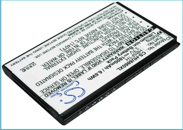 Аккумулятор Cameron Sino 1800 мАч для мобильного телефона HUAWEI Honor M886 Turkcell T30 U8860 HB5F1H HF5F1H