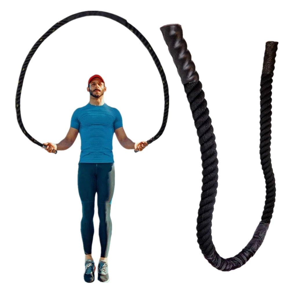 15 Minute Jump Rope And Battle Rope Workout for Push Pull Legs