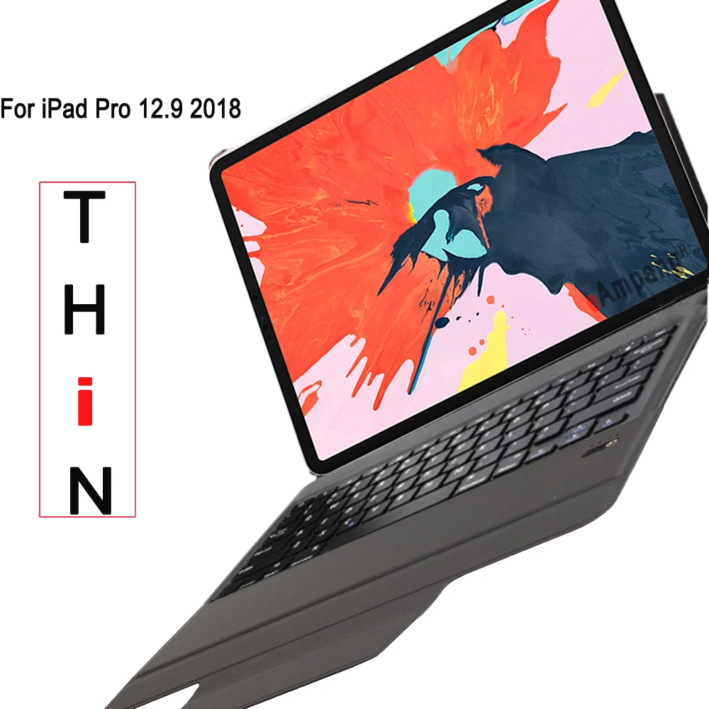 Чехол для Apple iPad Pro 12 9 2020 2018 4th 3rd поколения A1895 A1983 тонкая клавиатура чехол