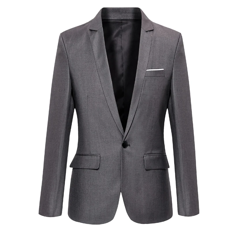 Men Formal Wear Suit Jackets For Wedding Smart Casual Blazers New Male ...