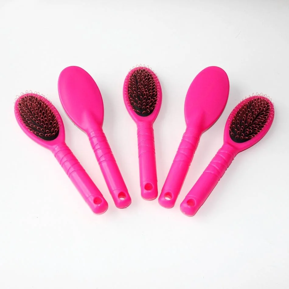 

Pink Loop Brush Comb For Hair Extension 1pc Massage Anti-Static Black Professional Hairstyling Combs For Hair Salon