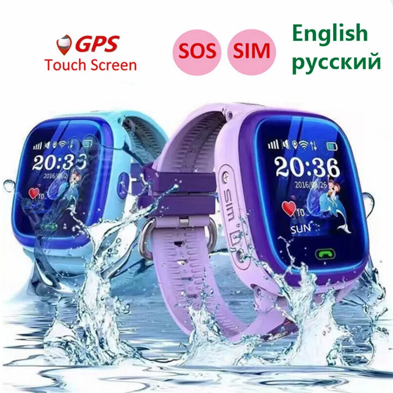 

DF25G GPS Smart Watch Children Waterproof Swim Touch Phone SOS Call Location Device Tracker Kids Safe Anti Lost Reminder