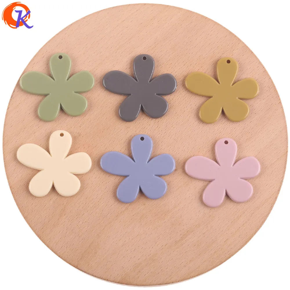 

Cordial Design 35x39mm 100Pcs Jewelry Accessories/Acrylic Beads/Flower Shape/Hand Made/Solid Beads/DIY Making/Earring Findings