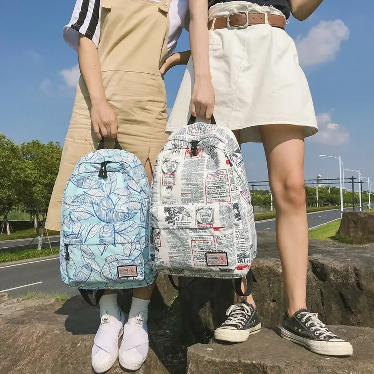 Бренд WSY, уникальный рюкзак с принтом, женские сумки для книг с цветочным рисунком, водонепроницаемый холщовый рюкзак, школьный рюкзак для девочек, рюкзак, повседневная сумка, 151
