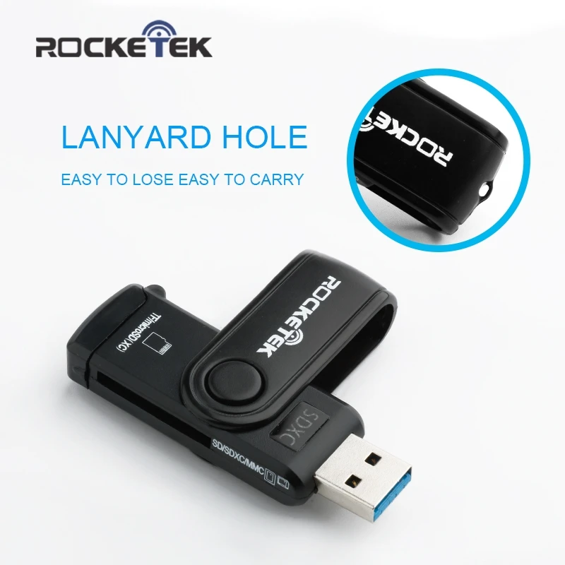 Rocketek Same Time Read 2 Cards Usb 3.0 Multi 2 In 1 Memory Card Reader Adapter For SD/TF Micro SD Computer Laptop Accessories Rocketek Same Time Read 2 Cards Usb 3.0 Multi 2 In 1 Memory Card Reader Adapter For SD/TF Micro SD Computer Laptop Accessories
