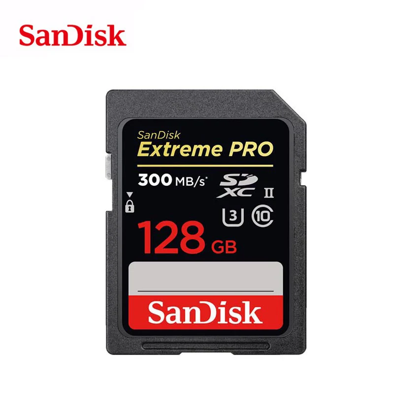 SanDisk ультра оригинальная sd-карта 16 ГБ 32 ГБ SDHC 64 Гб 128 ГБ 256 ГБ SDXC класс 10 карта памяти C10 USH-I/USH-II Extreme Pro для камеры - Емкость: 128GB 300MB