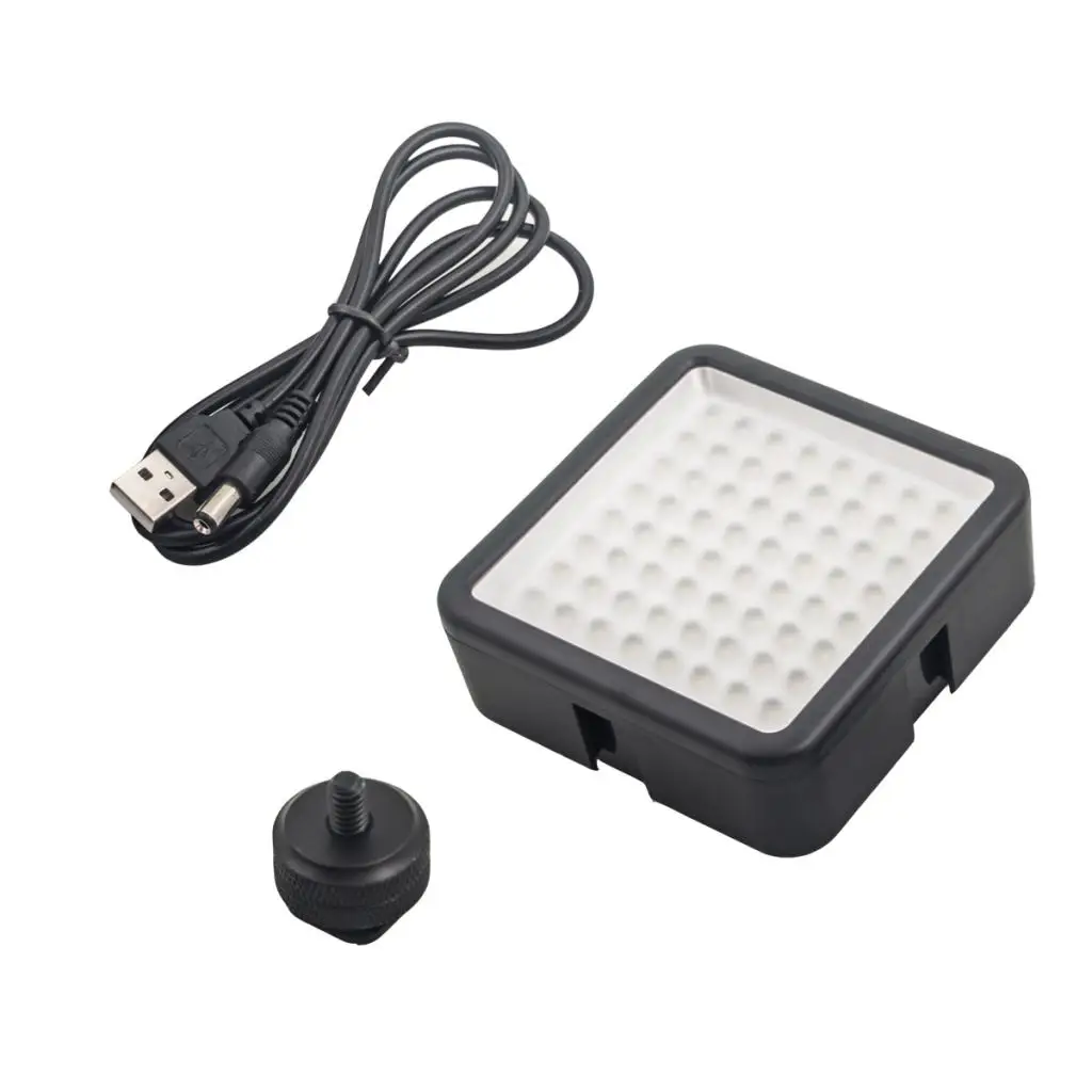 LED 64 Continuous On Camera LED Panel Video Light Dimmable for DSLR Cameras