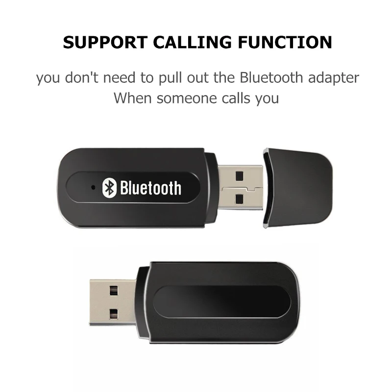 Bluetooth приемник A2DP ключ стерео Музыка Аудио приемник беспроводной USB адаптер для автомобиля AUX Android/IOS мобильного телефона 3,5 мм разъем