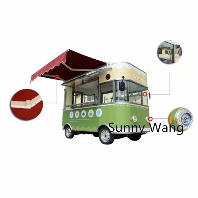 Разработанный Многофункциональный уличный фургон для еды/Трейлер для перевозки продуктов/электрический грузовик для пищевых продуктов