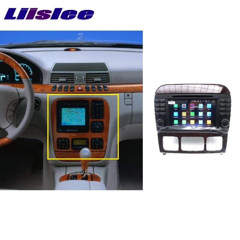 Discount For Mercedes Benz MB S W220 S55 LiisLee Car Multimedia GPS Audio Hi-Fi Radio Stereo Original Style Navigation NAVI 2