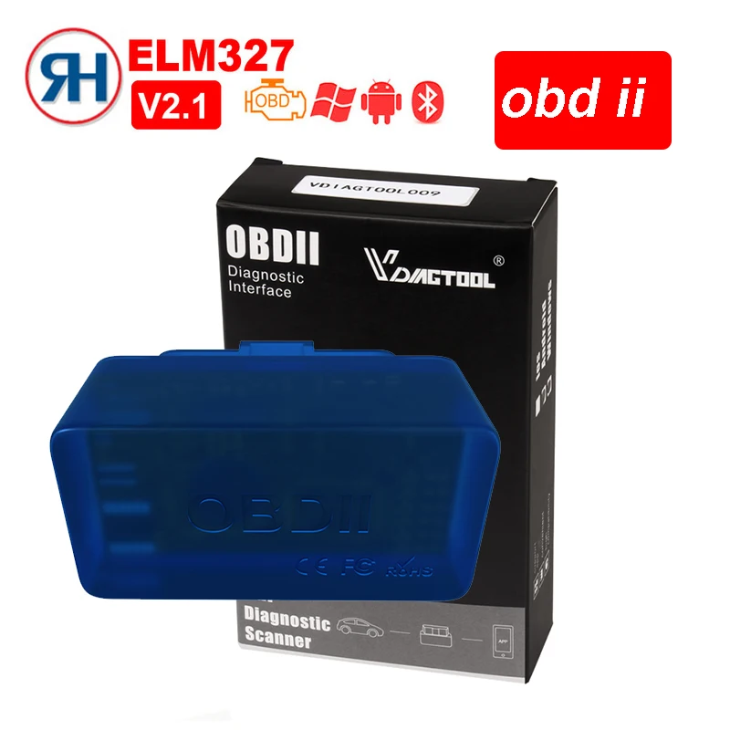 obd2 elm327 V2.1/V1.5 Bluetooth OBD 2 Автомобильный диагностический инструмент поддержка 7 протоколов OBDII смарт-сканирующий инструмент ODB2 сканер инструмент