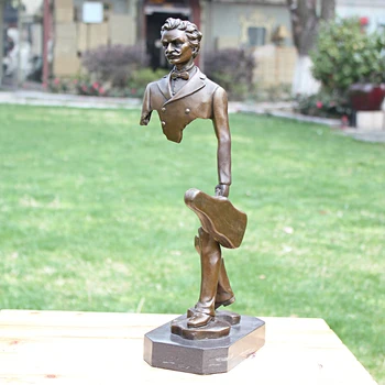 

violin copper sculpture crafts ornaments gift art Home Furnishing figure violinerstring musical instrument accessories