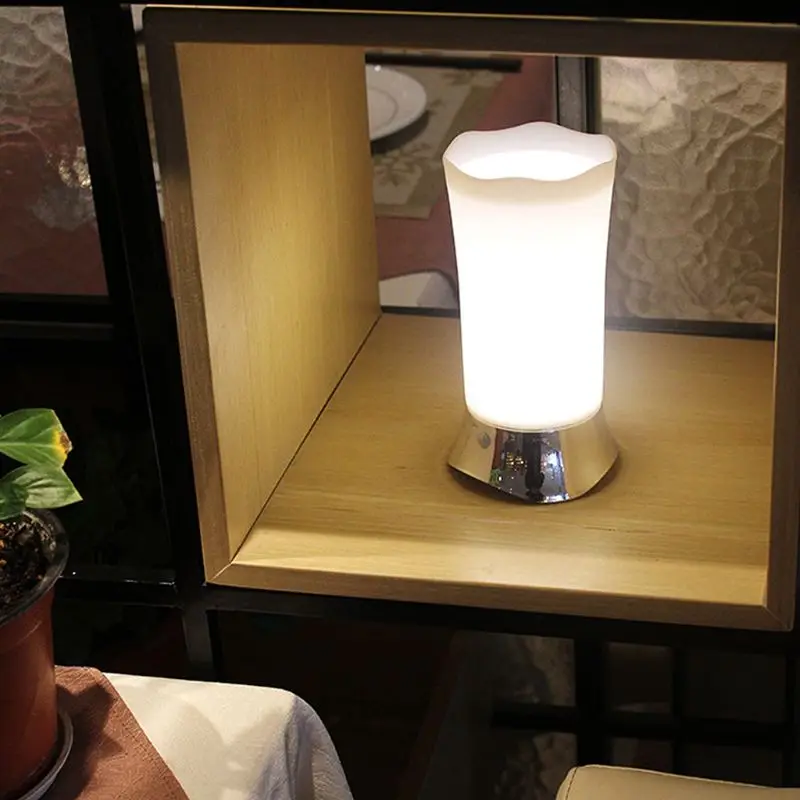 

Wireless PIR Motion Sensor Table Lamp Retro Sensitive LED Night Light For Kids Room