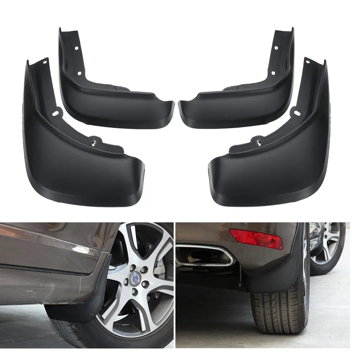 4Pcs Car Front Rear Mud Flaps Splash Guard Mudguard For Volvo XC60 2014