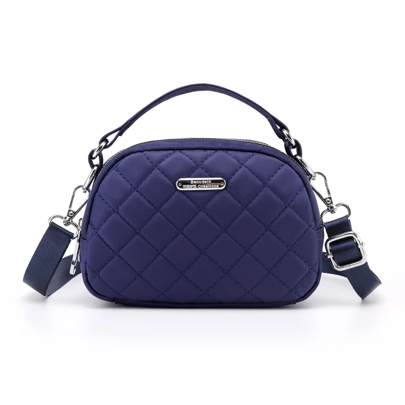 Новинка, брендовая водонепроницаемая сумка из ткани Оксфорд, женская модная Высококачественная сумка-мессенджер, Женская Повседневная маленькая сумка на плечо, сумочка - Color: Deep Blue