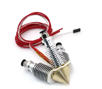 

100pcs/lot Brass Diamond Extruder Reprap Hotend 3D V6 heatsink 3 IN 1 OUT Multi Nozzle Extruder 3D printer kit for 1.75/0.4mm