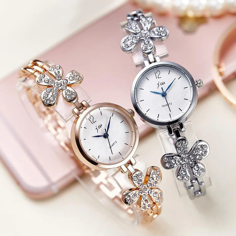 JW роскошные Платья Модный бренд Часы Женщины Дамы Gold Diamond relógio feminino Платье