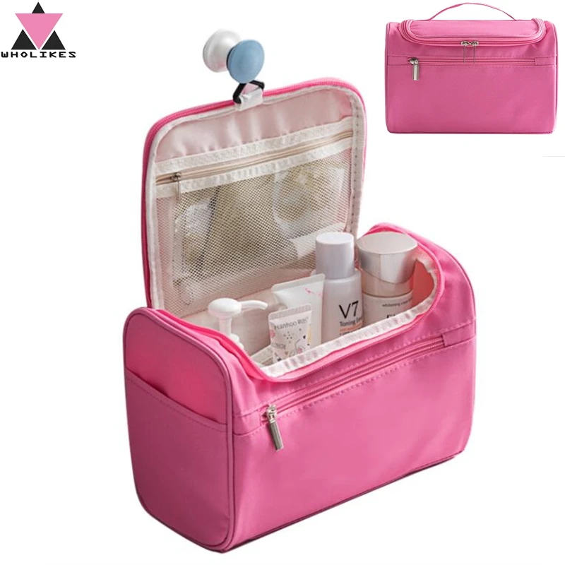 Wholikes . Casual Large Capacity Cosmetic Bag / Polyester Waterproof