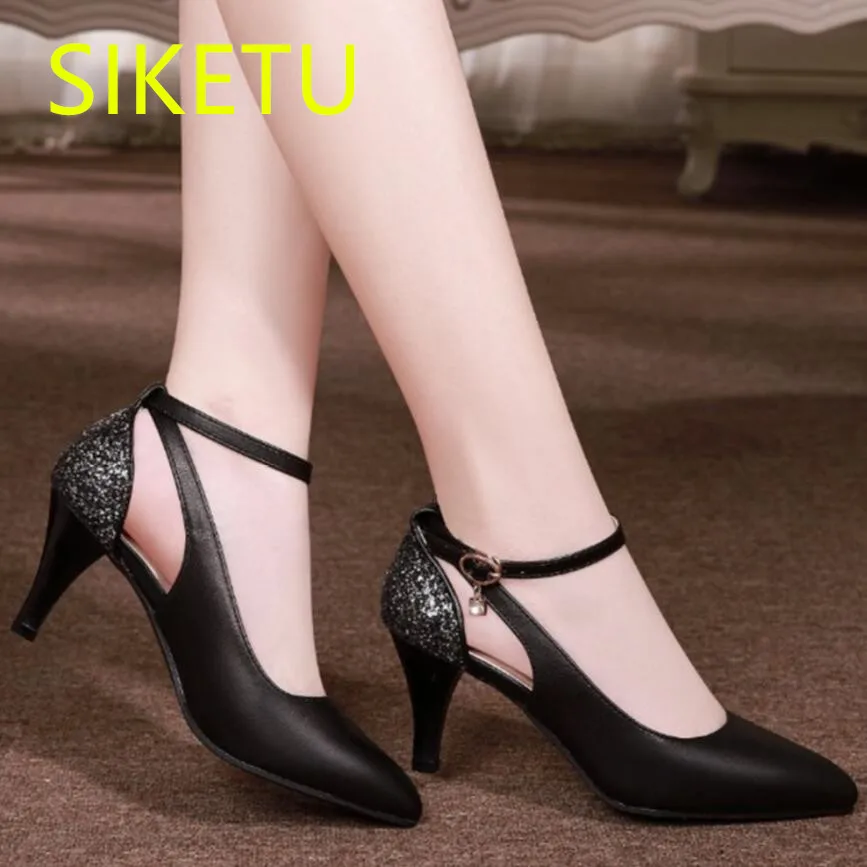 

SIKETU Free shipping spring and autumn Fashion high heels shoes women's shoes Wedding shoes pumps g085 sandals