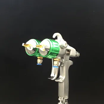 

SAT1189 double nozzle spray gun high pressure painting tool professional air compressor paint sprayer