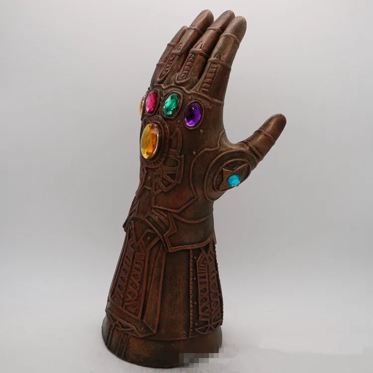 Светодиодный светильник Thanos Infinity Gauntlet Косплей светодиодный перчатки ПВХ супергерой перчатки Таноса Хэллоуин реквизит