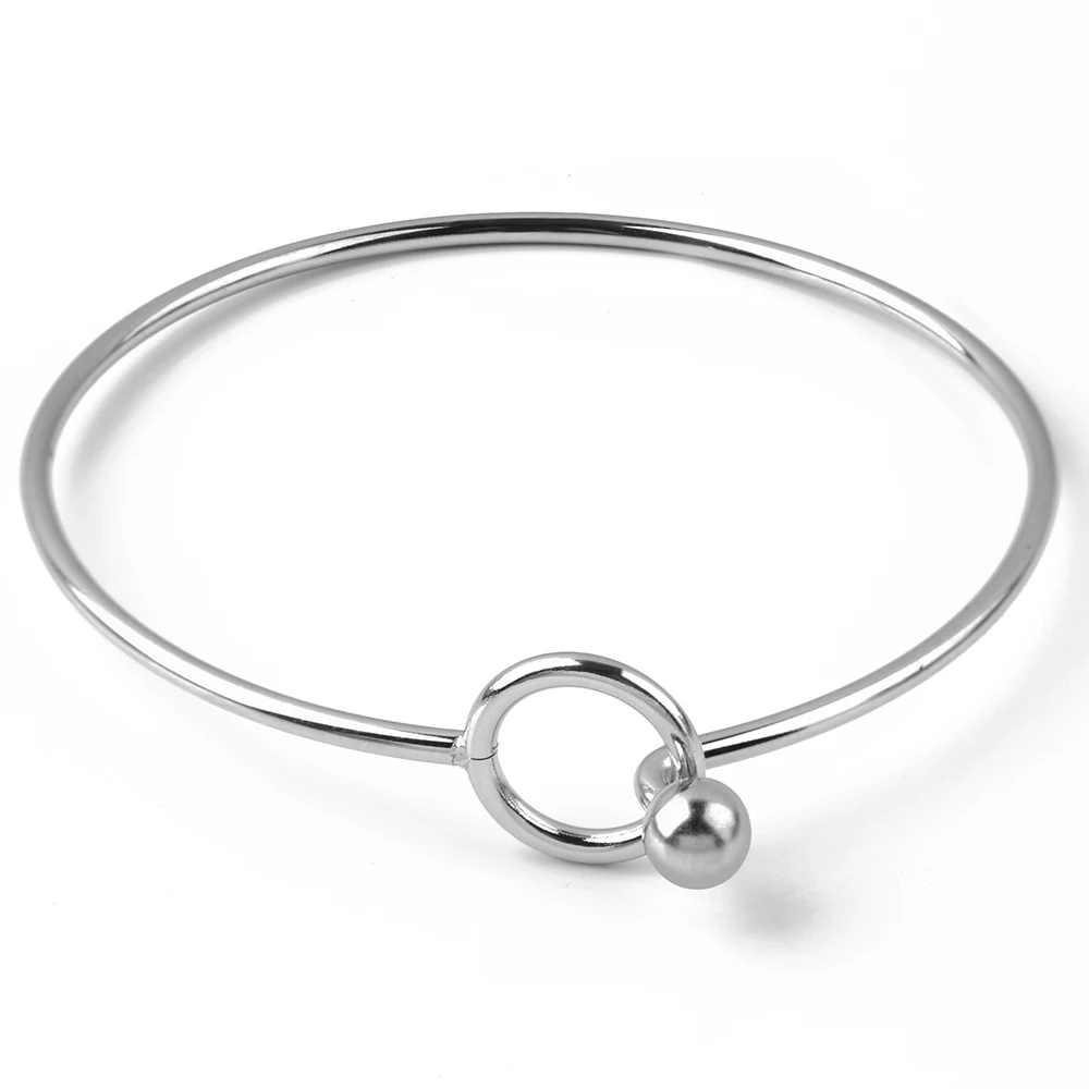 

2pcs 2018 New Adjustable Stainless Steel Bracelet Inner Diameter 58mm Fashion Women's Bracelets