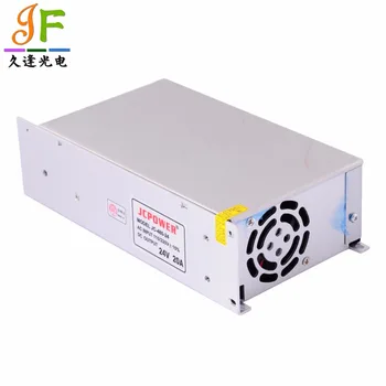 

Adapter AC110/220V to LED DC24V 20A 480W iron cover Power Supply Transformer for LED CCTV,3528 5050 RGB LED strip