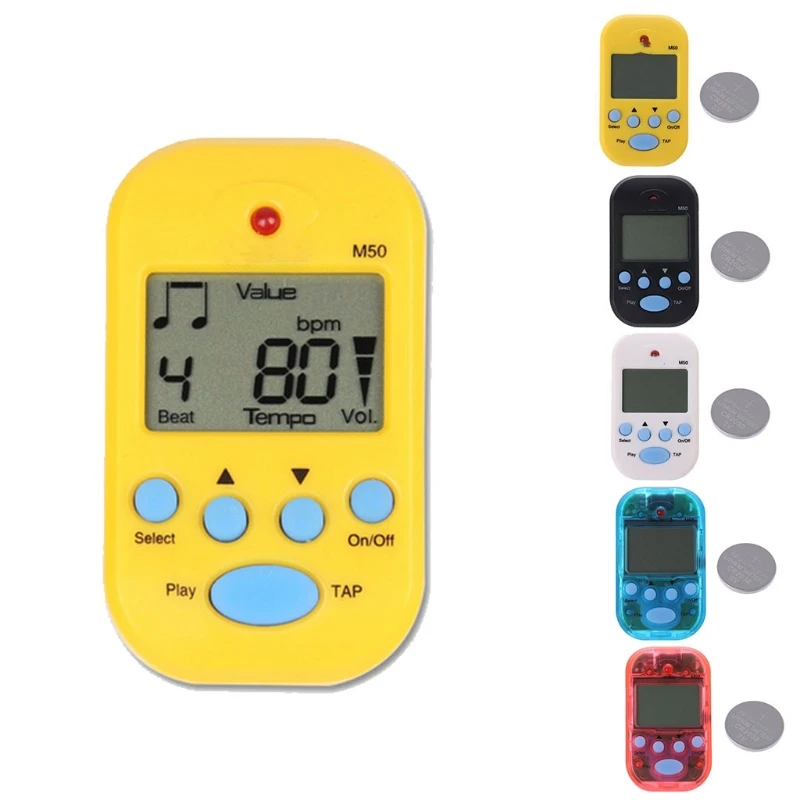 

M50 Clip On Lightweight Portable LCD Digital Beat Tempo Mini Metronome