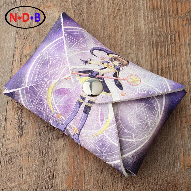 (Coin Purses)Japanese animation card Captor Sakura zero wallet girl fashion coin bag gift LQB1107 coin purses the movie aladdin and the magic lamp pattern lamp zero wallet coin bag children birthday gift lqb1058